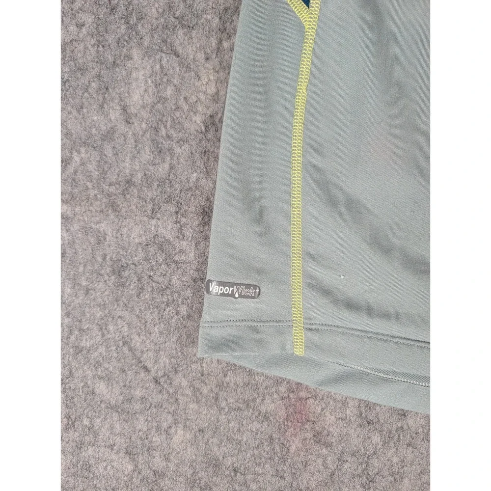 The North Face Flight Series VaporWick Mens Gray Teal Long Sleeve Running Shirt